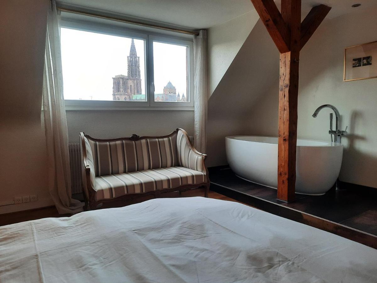 145M² City Center 4 Bedrooms View Of The Cathedral Strazburg Dış mekan fotoğraf